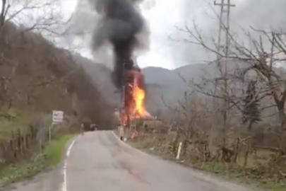 Mutfak tüpünden çıkan yangınla ev küle döndü