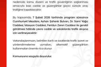 Niğde’de miting nedeniyle bazı cadde ve güzergahlar trafiğe kapatılacak