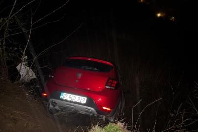 Osmaniye’de otomobil uçuruma yuvarlandı: 1 yaralı