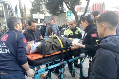 Otomobilin çarptığı yaya yaralandı