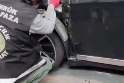 Otomobilin ön tamponunda 11 kilogram eroin ele geçirildi