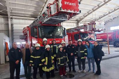 Özel öğrencilerden itfaiyeye anlamlı ziyaret