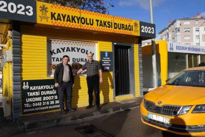 Palandöken’de Taksi Durakları Sıcacık Yuvaya Dönüştü