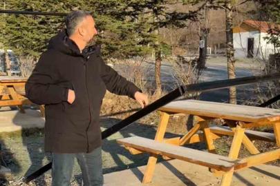 Parklardan sonra mesire alanına da zarar verdiler