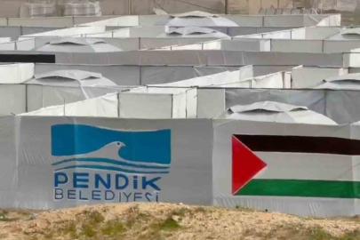 Pendik Belediyesi Gazze’de 600 kişilik çadır kent kurdu