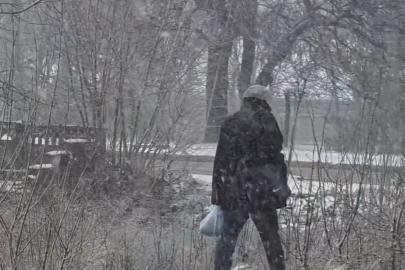 Pınarhisar’da gece fırtınası ilçeyi beyaza bürüdü
