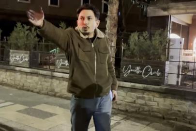 Polise zor anlar yaşattı, gazeteciyi görünce "Çekin beni" dedi