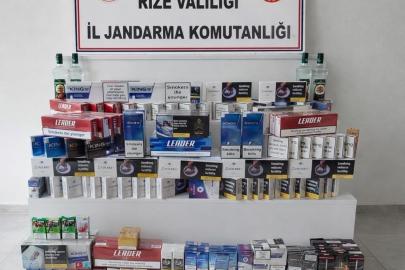 Rize’de kaçak sigara operasyonu