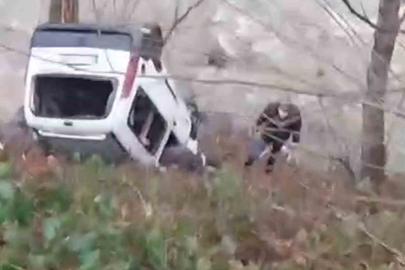 Rize’de kamyonet dereye yuvarlandı: 1 ölü, 1 yaralı