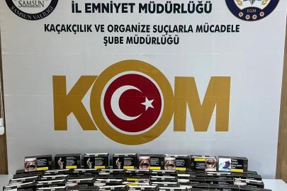 Samsun’da 11 bin 200 adet makaron ele geçirildi