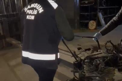 Samsun’da 5 milyonluk kaçak motor operasyonu