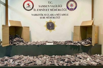 Samsun’da 80 bin uyuşturucu hap ele geçirildi