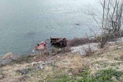 Samsun’da taktör Kızılırmak Nehri’ne uçtu: 1 ölü, 1 yaralı