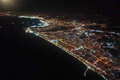 Samsun’dan objektife yansıyanlar: Gökyüzü büyüledi, şehir ışıkları geceyi aydınlattı