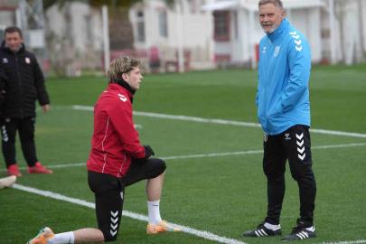 Samsunspor, Shkendija maçı hazırlıklarını tamamladı