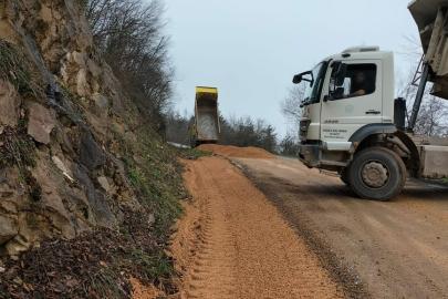 Sarıkaya köyünde altyapı çalışmaları sürüyor