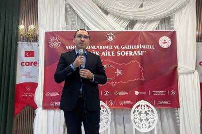 Şehit yakınları ve gaziler gönül sofrasında buluştu