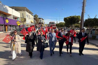 Silifke’de bayrak yürüyüşü