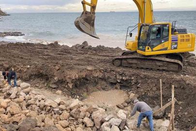 Sinop Kadınlar Plajı’na istinat duvarı