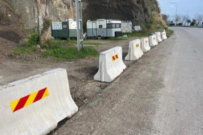 Sinop’ta karavan işgaline ‘beton’ set