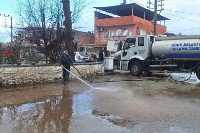Söke’de belediye ekipleri seferber oldu