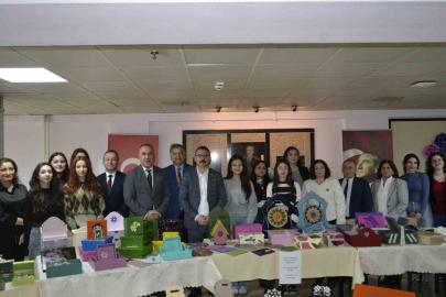 Sultanhisar’da el emeği göz nuru eserler sergilendi
