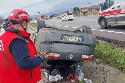 Susurluk’ta tek taraflı trafik kazası: 1 yaralı