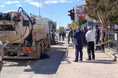 Tanker altında kalan yaya, hayatını kaybetti
