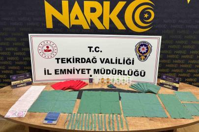 Tekirdağ’da 27 bin kullanımlık uyuşturucu ele geçirildi