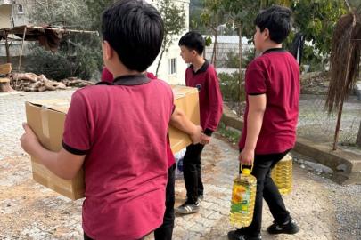 Tekmen Ortaokulu’nda Yardımlaşma Seferberliği