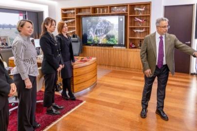 THY İcra Komitesi Başkanı Bolat, yeni seçilen kabin memurları derneği yönetimini ağırladı