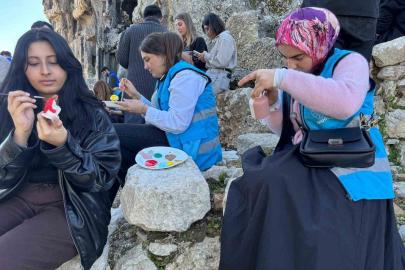 Tlos Antik Kenti’nde tarih sanatla canlandı