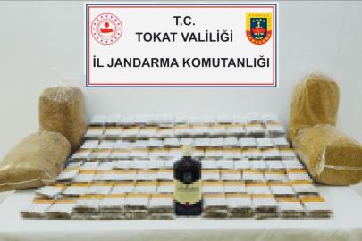 Tokat’ta jandarma kaçak tütün operasyonu düzenledi