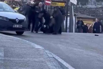 Trafikte tekme tokat yol verme kavgası