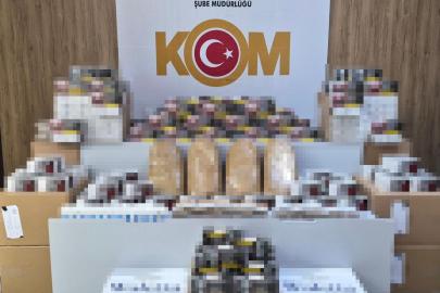 Tütün operasyonunda iş yeri ve depoya baskın