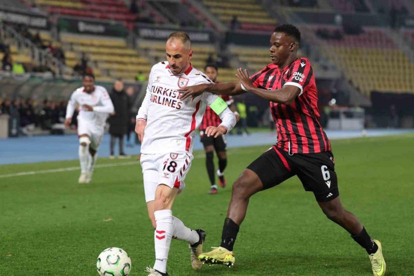 UEFA Konferans Ligi: KF Shkendija: 0 - Samsunspor: 0 (İlk yarı)