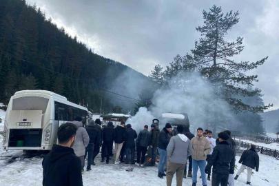 Üniversite öğrencileri karın tadını çıkardı