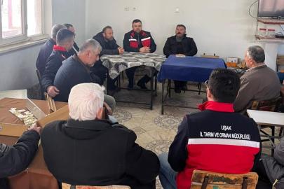 Uşak İl Tarım ve Orman Müdürlüğü üreticilerle sahada bir araya geldi