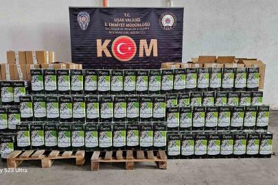 Uşak’ta 382 teneke karışımlı zeytinyağı ele geçirildi