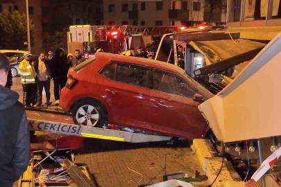 Üsküdar’daki iş yeri kazasının güvenlik kamerası görüntüleri ortaya çıktı