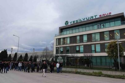 Yeşilyurt Demir-Çelik işçilerinden yapılan zamma yürüyüşlü protesto