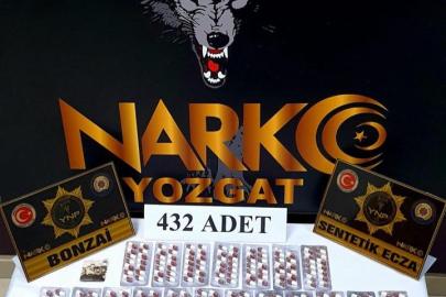 Yozgat’ta 432 adet sentetik ele geçirildi