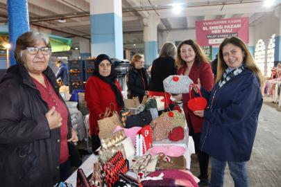 Yunusemre’de 14 Şubat temalı "Kadın El Emeği Pazarı" kuruldu