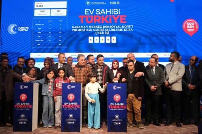 Yüzyılın Konut Projesi’nde Karaman’da bin 550 hak sahibi kura ile belirlendi