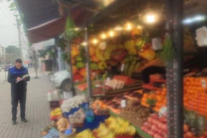 Zabıtadan manav denetemi