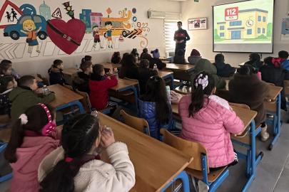 Zonguldak’ta öğrencilere 112 Acil Çağrı Merkezi tanıtıldı