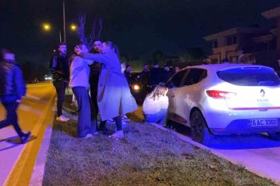 2 otomobilin çarpıştığı kazada 1 kişi yaralandı