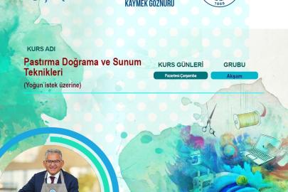 AB tescilli Kayseri pastırması için özel kurs