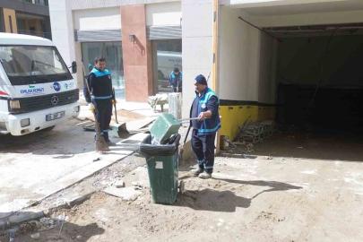 Akpınar Çarşısı’nda temizlik çalışmaları başladı