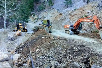 Alanya yollarında kış mesaisi sürüyor